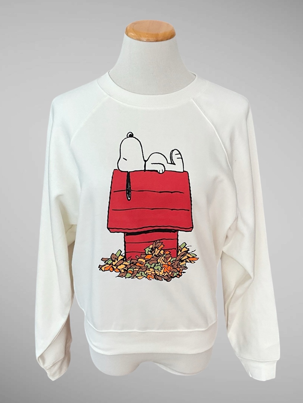 NWT Old Navy Peanuts Oversized Raglan Pullover Sweatshirt Long Sleeves